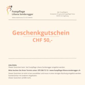 Geschenkgutschein CHF 50,-